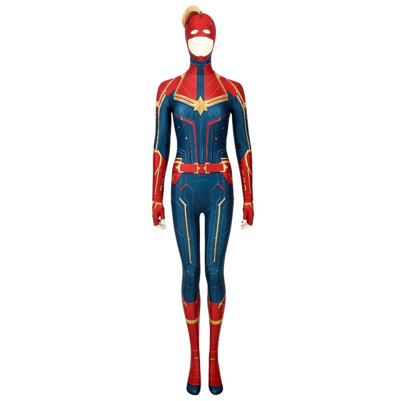 Astricos Captain Marvel Digital Printed Cosplay Costume for Enthusiasts - Astricos