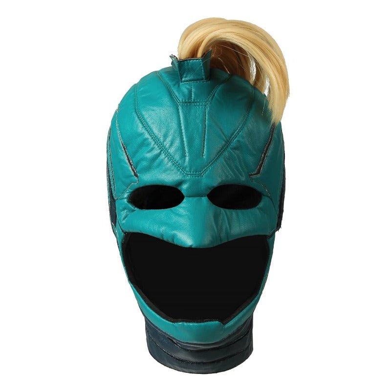 Captain Marvel Starforce Turquoise PU Leather Cosplay Costume | Astricos - Astricos