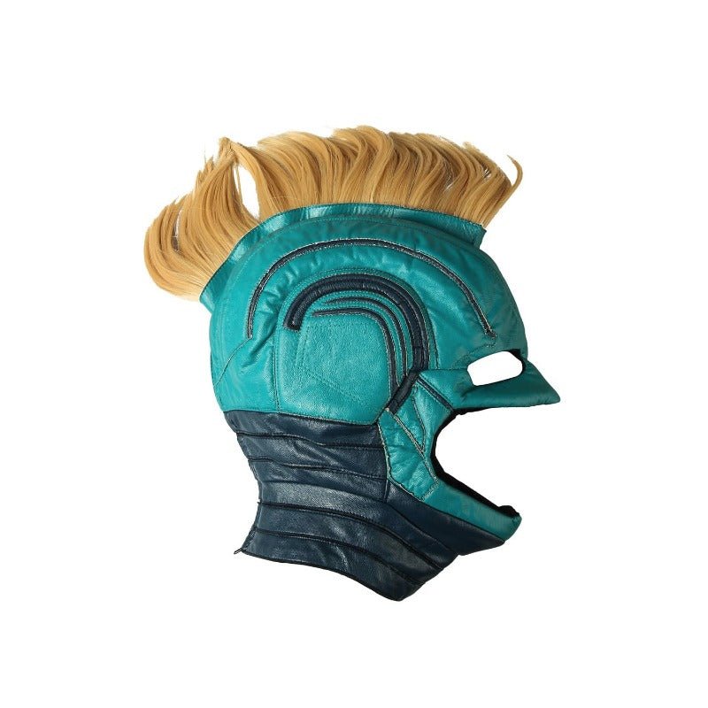 Captain Marvel Starforce Turquoise PU Leather Cosplay Costume | Astricos - Astricos