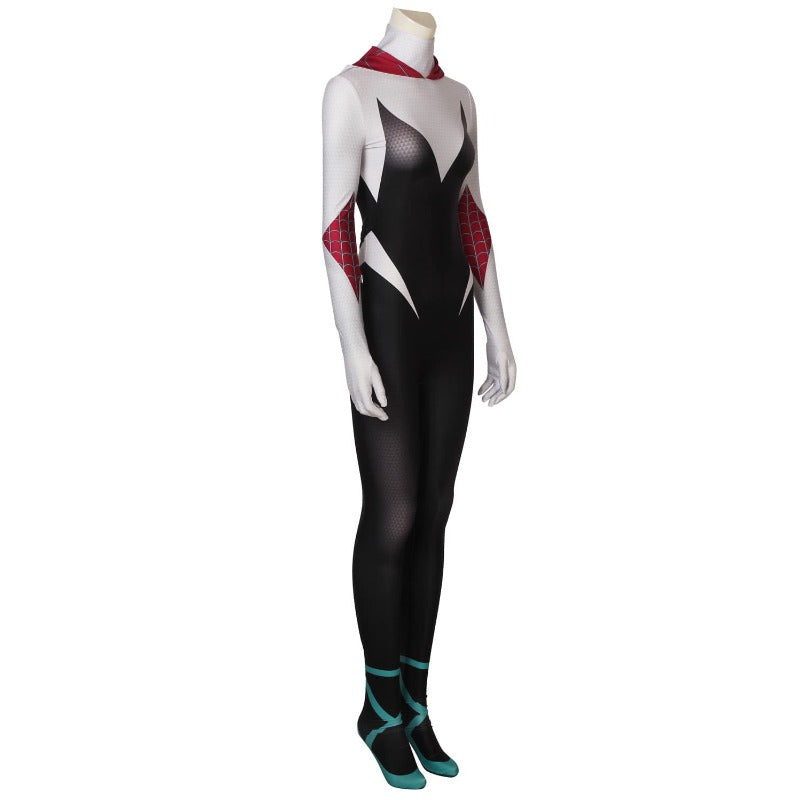 Astricos Spider-Gwen Across The Spider-Verse Cosplay Bodysuit - Gwen Stacy Costume Ver2 - Astricos