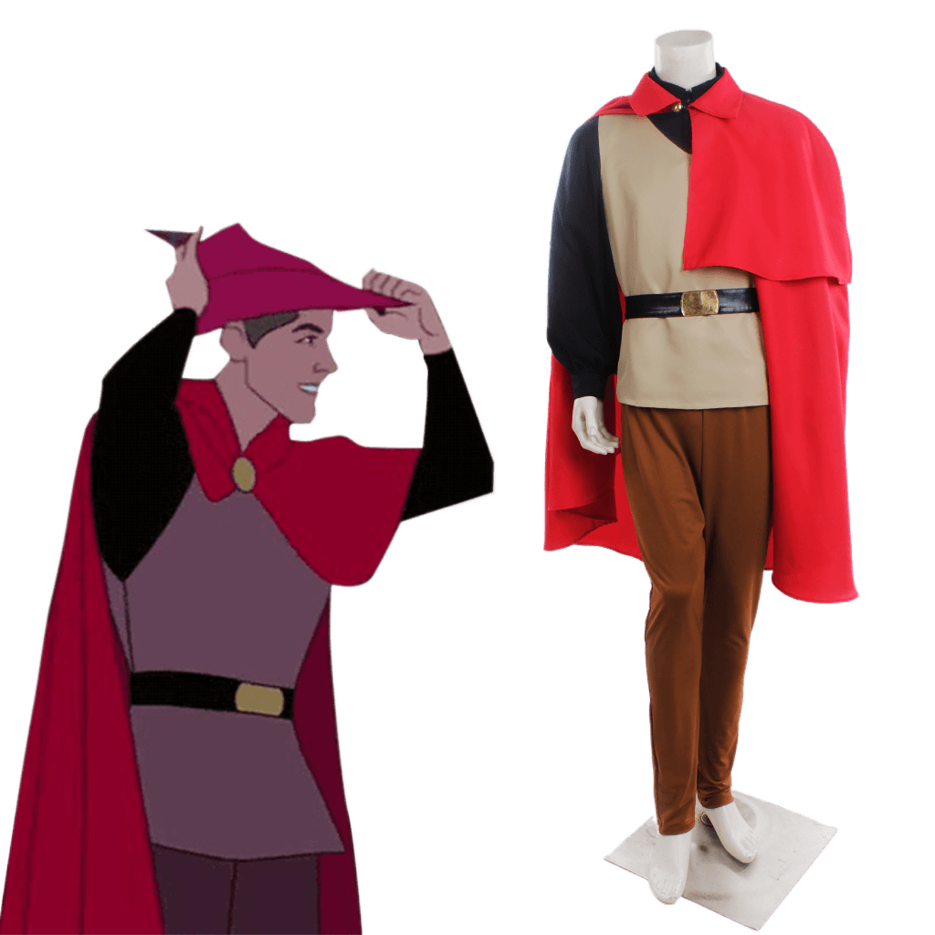 Astricos Disney Sleeping Beauty Aurora & Prince Phillip Cosplay Costumes for Couples - Astricos