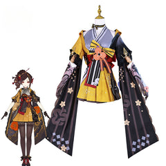 Astricos Genshin Impact Chiori Cosplay Costume - Inazuma Style Kimono for Women's Party or Halloween - Astricos