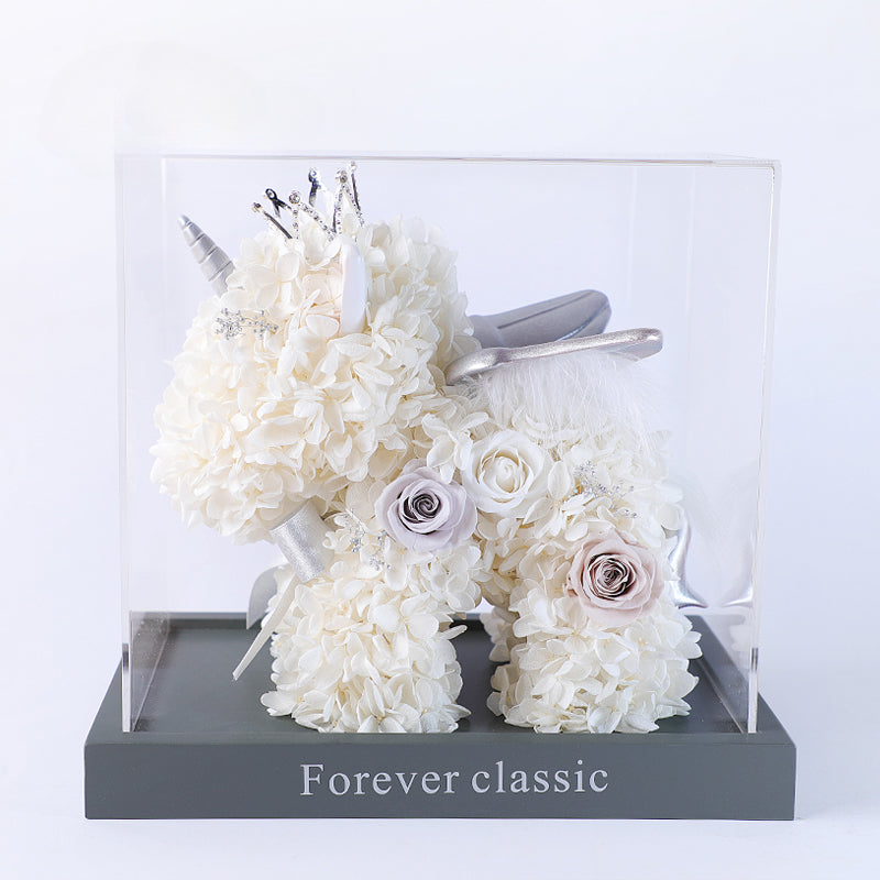 Astricos Unicorn Gift Box Rose Bouquet - Special Occasion Decor for Her - Astricos