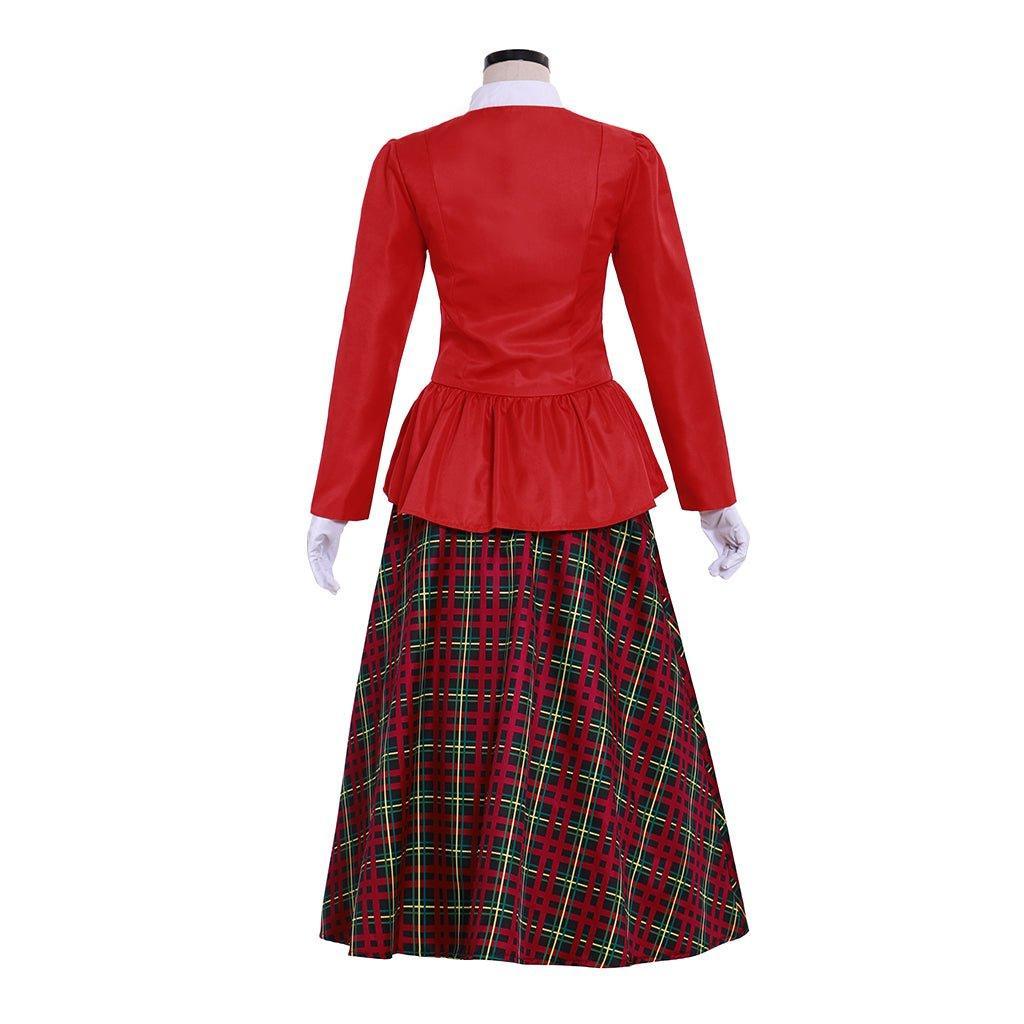 Astricos Victorian Caroler Costume | Elegant Yuletide Lady Christmas Outfit - Astricos