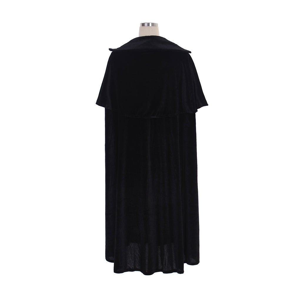 Unisex Astricos Black Cape - Perfect for Halloween, Cosplay, and Masquerade Balls - Astricos