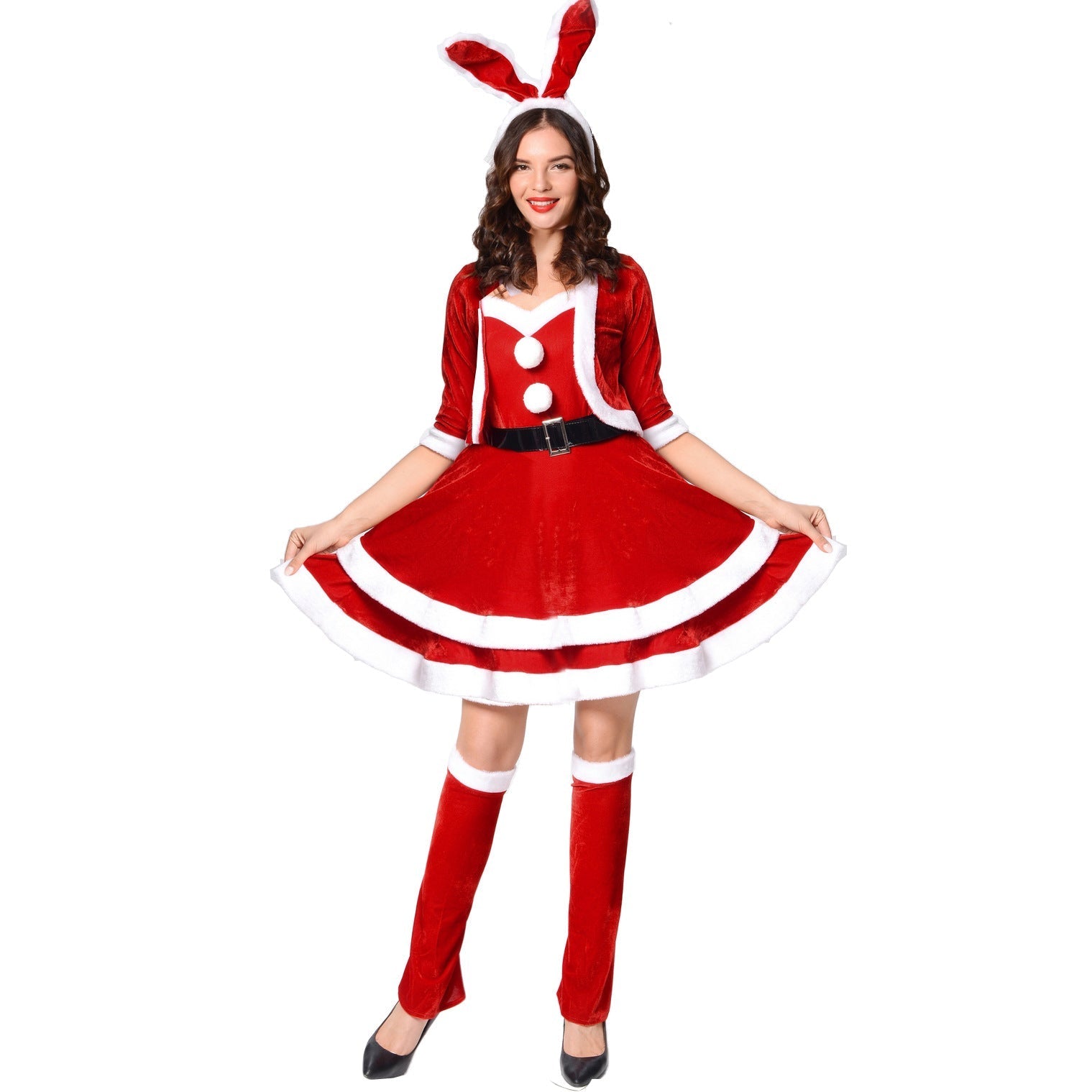 Astricos Christmas Bunny Costume - Festive Cosplay Outfit for Holiday Parties - Astricos