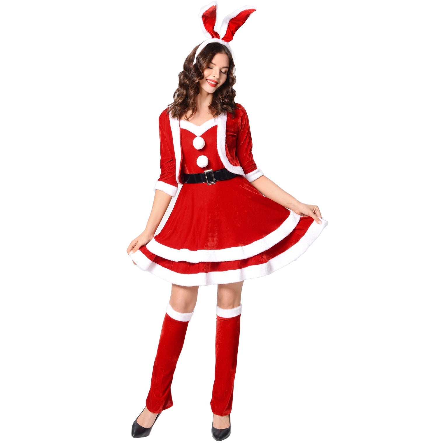 Astricos Christmas Bunny Costume - Festive Cosplay Outfit for Holiday Parties - Astricos