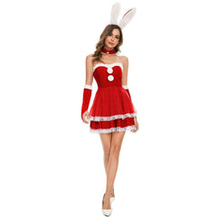 Astricos Christmas Bunny Dress - Festive Rabbit Costume for Holiday Parties - Astricos