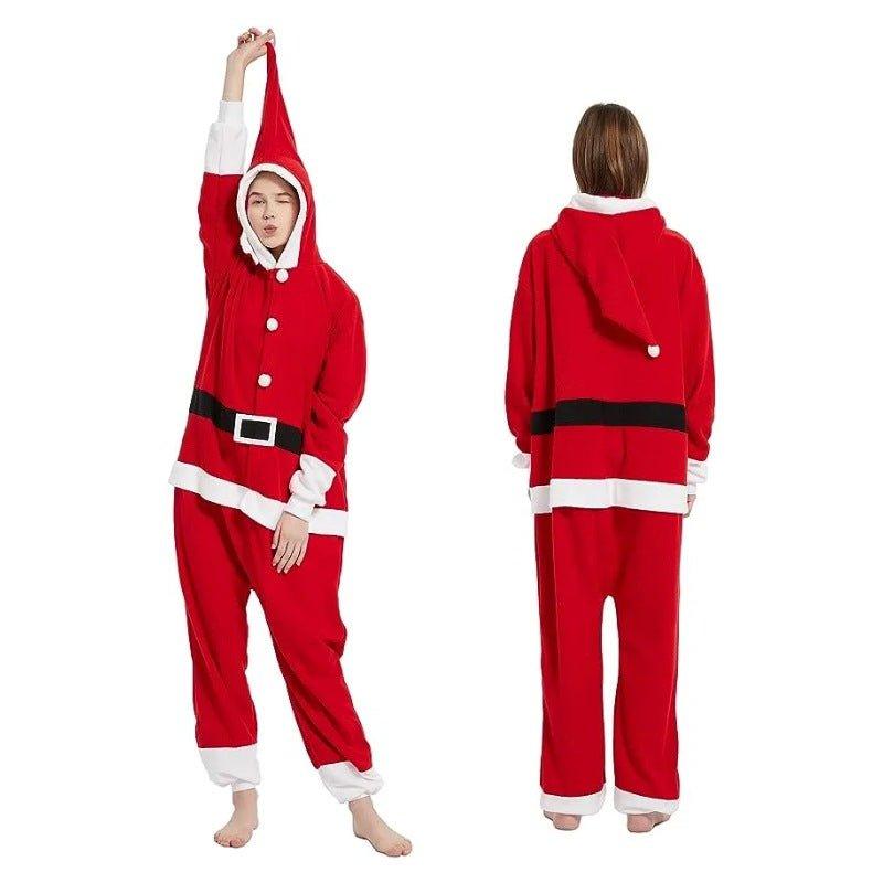 Astricos Christmas & Halloween Adult Couple Onesie Pajamas | Flannel Fleece Loungewear & Cosplay Costume - Astricos