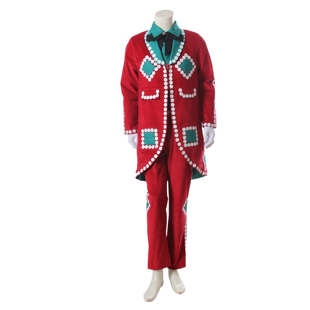 Astricos Christmas Red Uniform Men's Movie Cosplay Costume | Custom-Made Santa-Inspired Holiday Outfit for Cosplay & Events - Astricos