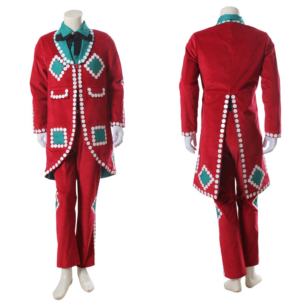 Astricos Christmas Red Uniform Men's Movie Cosplay Costume | Custom-Made Santa-Inspired Holiday Outfit for Cosplay & Events - Astricos