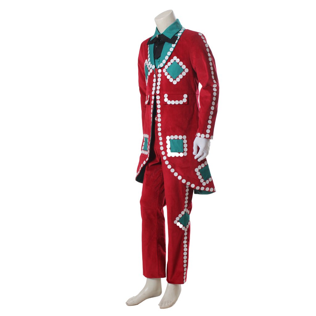 Astricos Christmas Red Uniform Men's Movie Cosplay Costume | Custom-Made Santa-Inspired Holiday Outfit for Cosplay & Events - Astricos