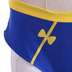 Astricos Chun-Li Cosplay Costume | Blue Street Fighter Outfit | Sexy Fighting Crop Top & Shorts - Astricos