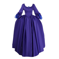 Astricos Claire Fraser Blue Ball Gown | Outlander Inspired Historical Cosplay Dress - Astricos