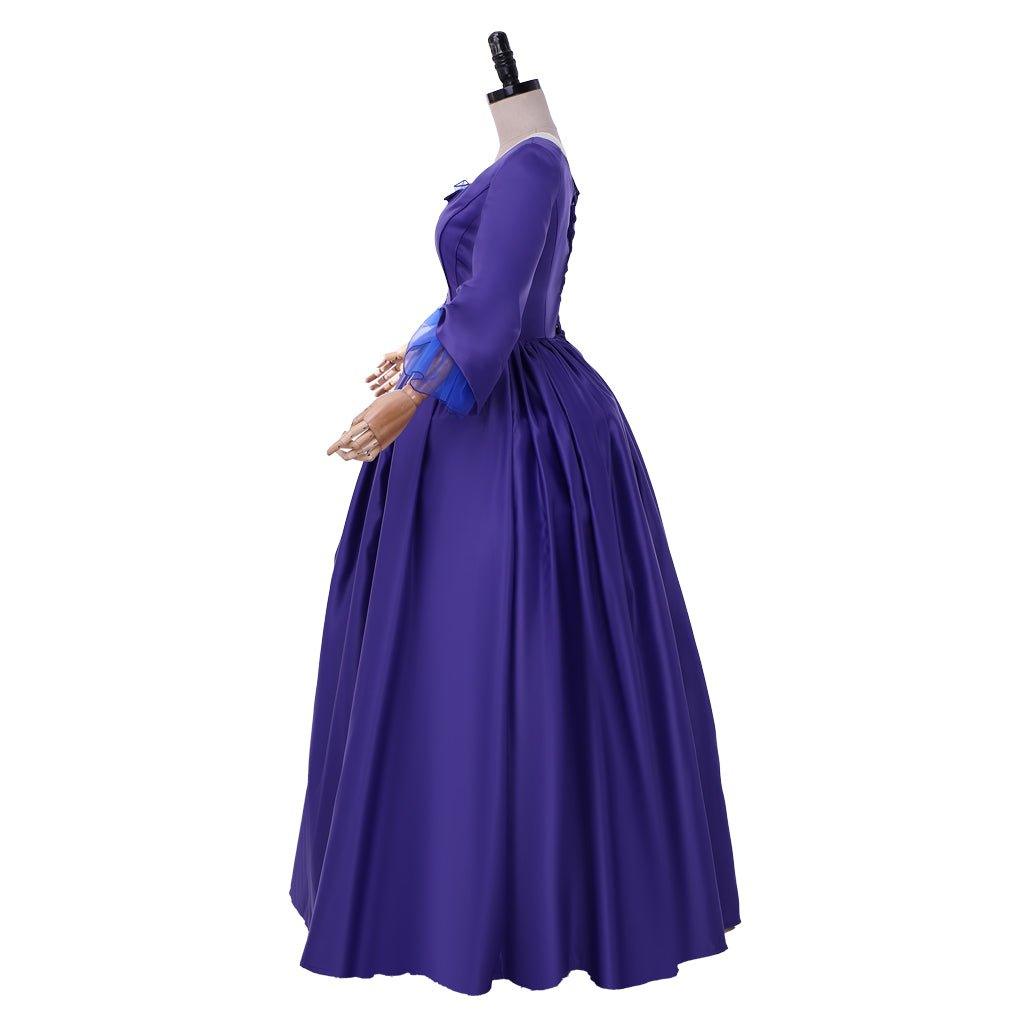 Astricos Claire Fraser Blue Ball Gown | Outlander Inspired Historical Cosplay Dress - Astricos