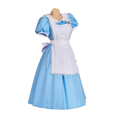 Elegant Astricos Alice Cosplay Costume – Premium Lolita Maid Dress with Apron and Bow for Halloween - Astricos