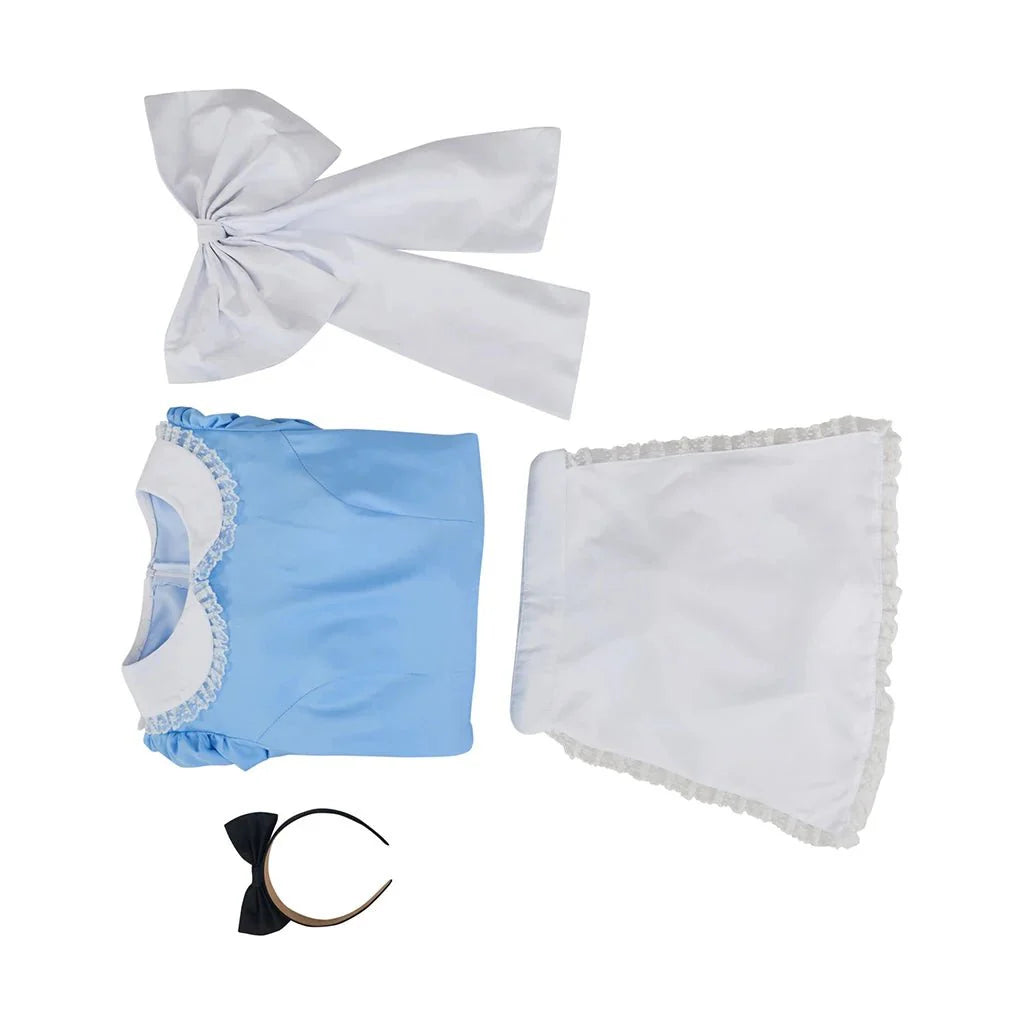 Elegant Astricos Alice Cosplay Costume – Premium Lolita Maid Dress with Apron and Bow for Halloween - Astricos