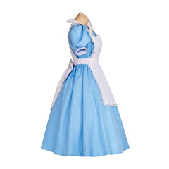 Elegant Astricos Alice Cosplay Costume – Premium Lolita Maid Dress with Apron and Bow for Halloween - Astricos