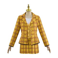 Astricos Clueless Cher Costume for Women - Iconic 90s Yellow Plaid Schoolgirl Look - Astricos