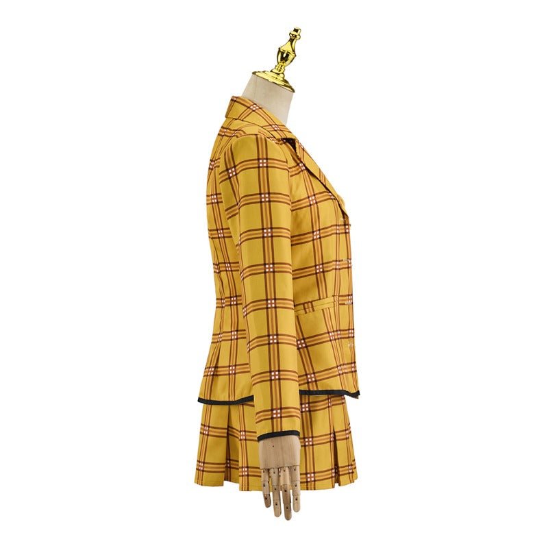 Astricos Clueless Cher Costume for Women - Iconic 90s Yellow Plaid Schoolgirl Look - Astricos