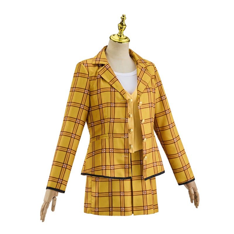 Astricos Clueless Cher Costume for Women - Iconic 90s Yellow Plaid Schoolgirl Look - Astricos