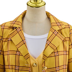 Astricos Clueless Cher Costume for Women - Iconic 90s Yellow Plaid Schoolgirl Look - Astricos