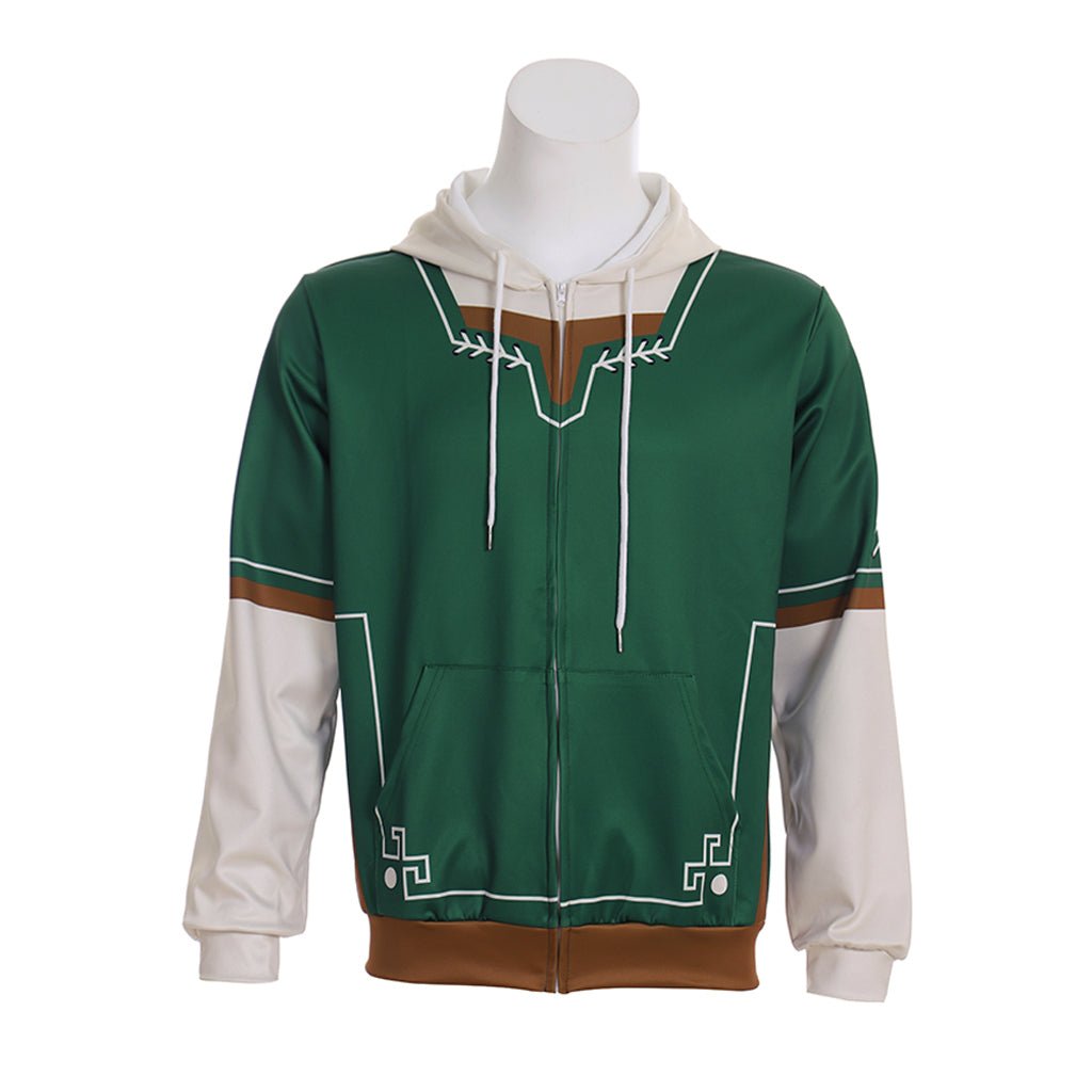 Astricos Legend Zelda Link Zipper Up Hoodie - The Ultimate Gaming and Cosplay Jacket - Astricos