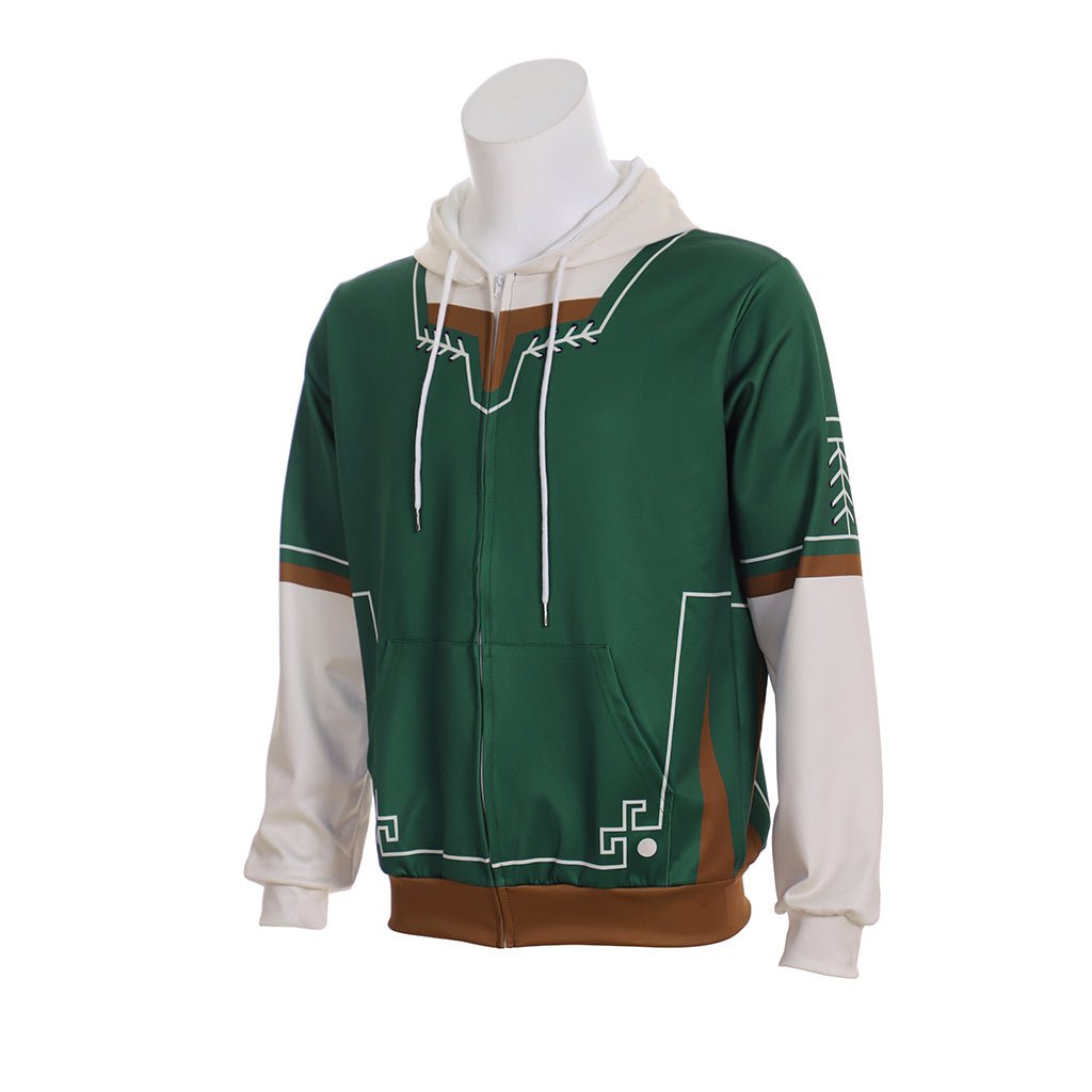 Astricos Legend Zelda Link Zipper Up Hoodie - The Ultimate Gaming and Cosplay Jacket - Astricos