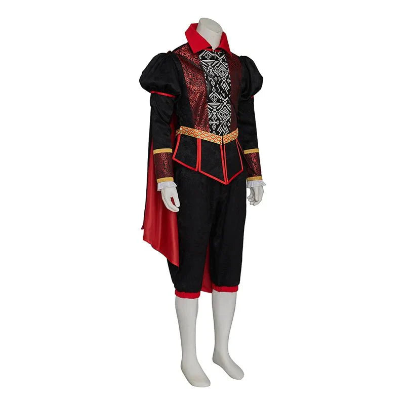 Astricos Count Dracula Vampire Cosplay Costume - Gothic Tudor Suit with Cape | Perfect for Medieval Themed Parties - Astricos