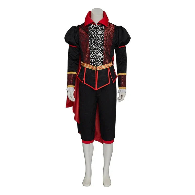 Astricos Count Dracula Vampire Cosplay Costume - Gothic Tudor Suit with Cape | Perfect for Medieval Themed Parties - Astricos