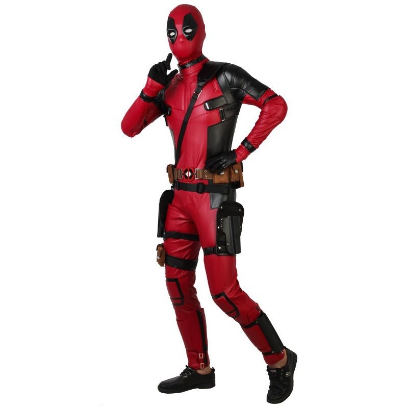 Astricos Crimson Comedian Cosplay Jumpsuit - Classic Captain Pool Halloween Costume - Astricos