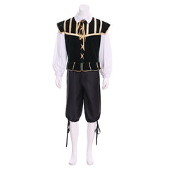 Authentic Men's Medieval Costume - Vintage Shirt, Vest, Pants for Themed Parties & Cosplay | Astricos Series - Astricos