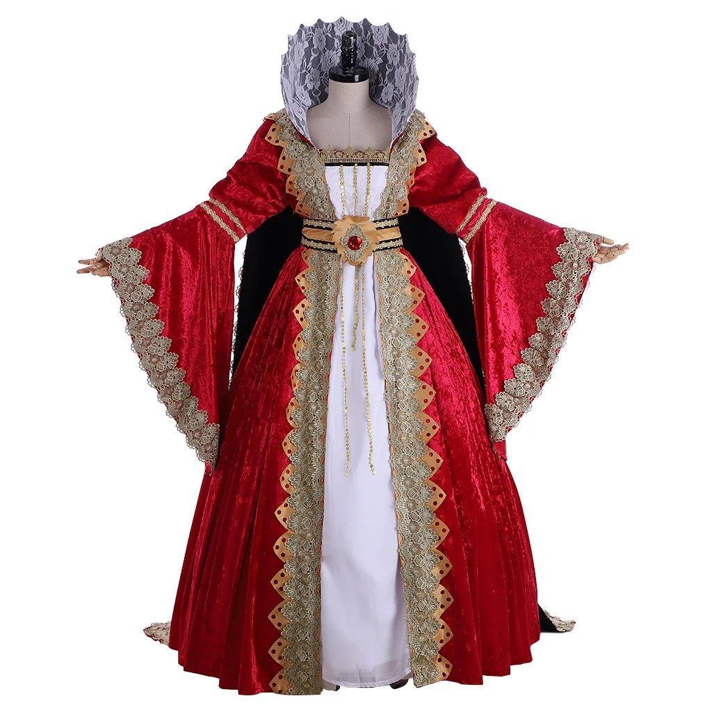 Exclusive Custom Medieval Victorian Queen Gown - Royal Fancy Dress Costume - Astricos