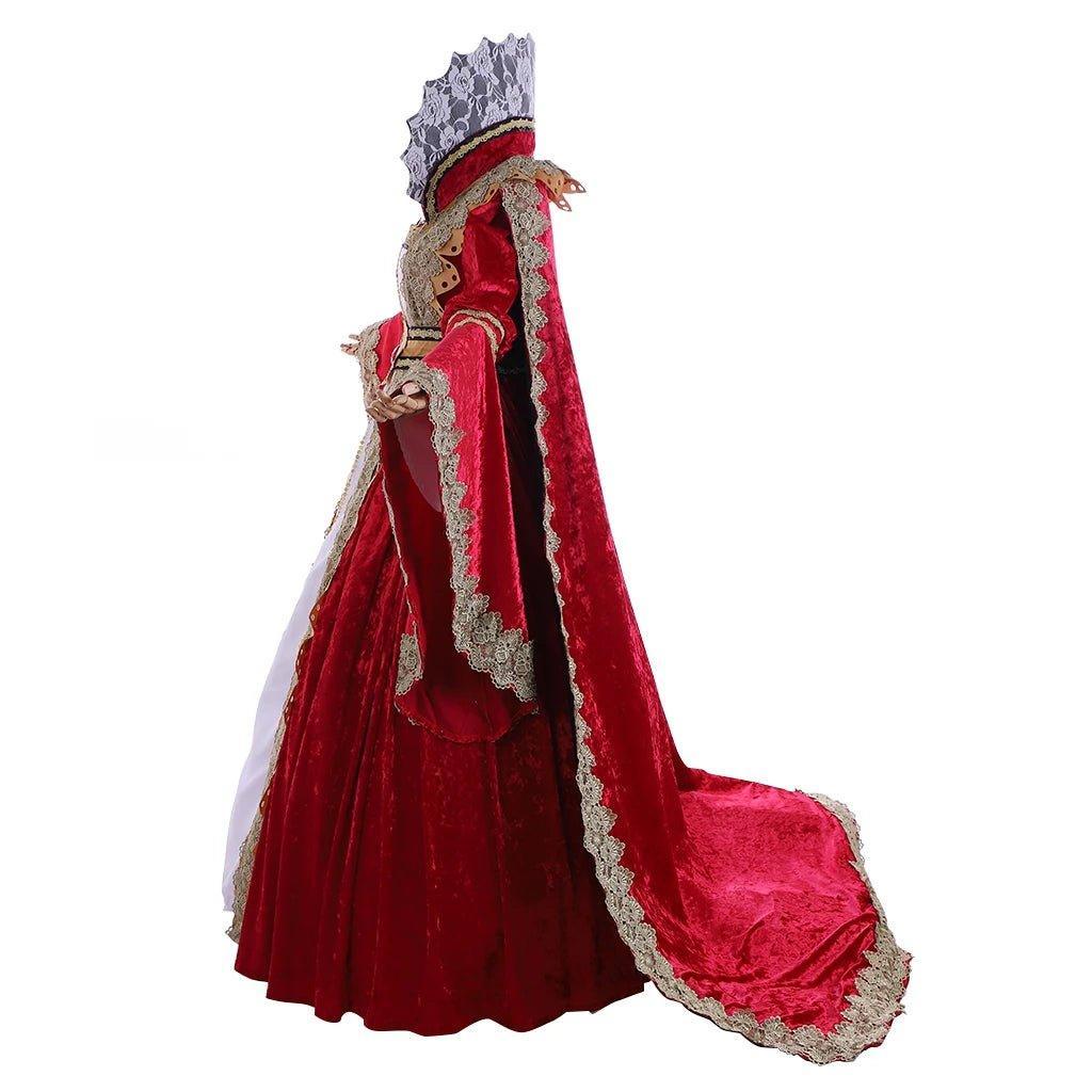 Exclusive Custom Medieval Victorian Queen Gown - Royal Fancy Dress Costume - Astricos