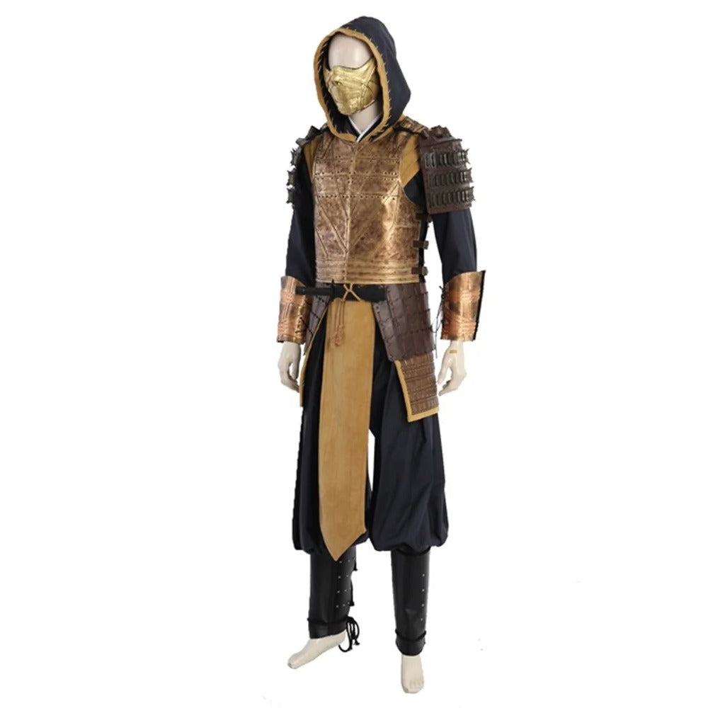 Astricos Scorpion Hanzo Hasashi Cosplay Battle Suit for Halloween and Parties - Astricos