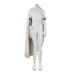 Empress Amidala's Astricos White Battle Outfit with Cloak - Star Wars Cosplay for Events - Astricos