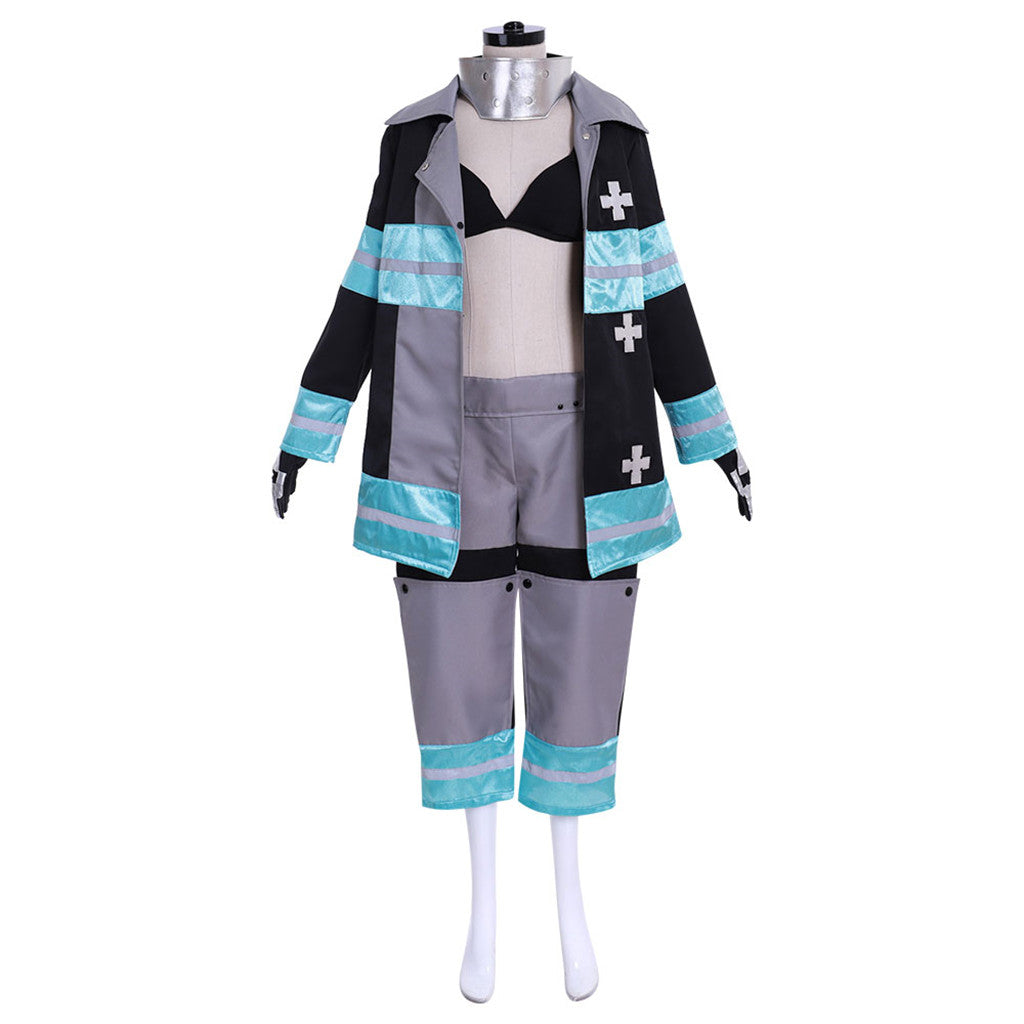 Astricos Enen no Shouboutai Tamaki Battle Suit Cosplay Costume - Embody the Fire Force Hero! - Astricos