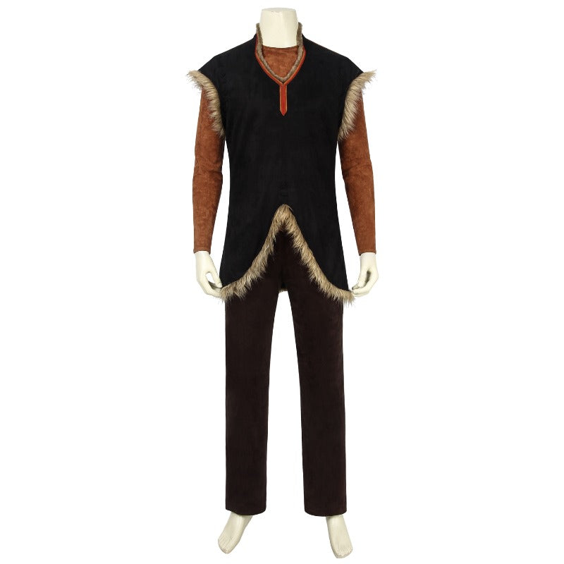 Astricos Kristoff Cosplay Costume from Frozen 2 - Men's Halloween Outfit with Accessories - Astricos