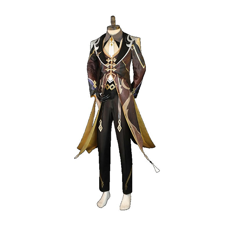 Astricos Zhongli Cosplay Costume - Premium Genshin Impact Role Play Set for Events - Astricos