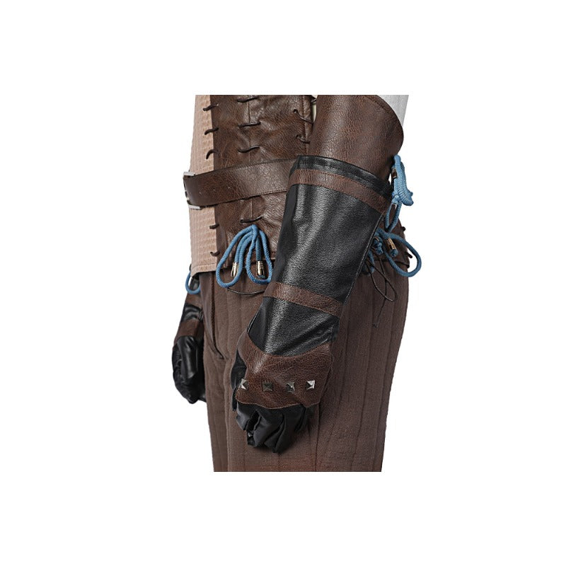 Astricos Geralt of Rivia Cosplay Leather Jacket - The Witcher 3 Wild Hunt Hero Suit for Halloween - Astricos