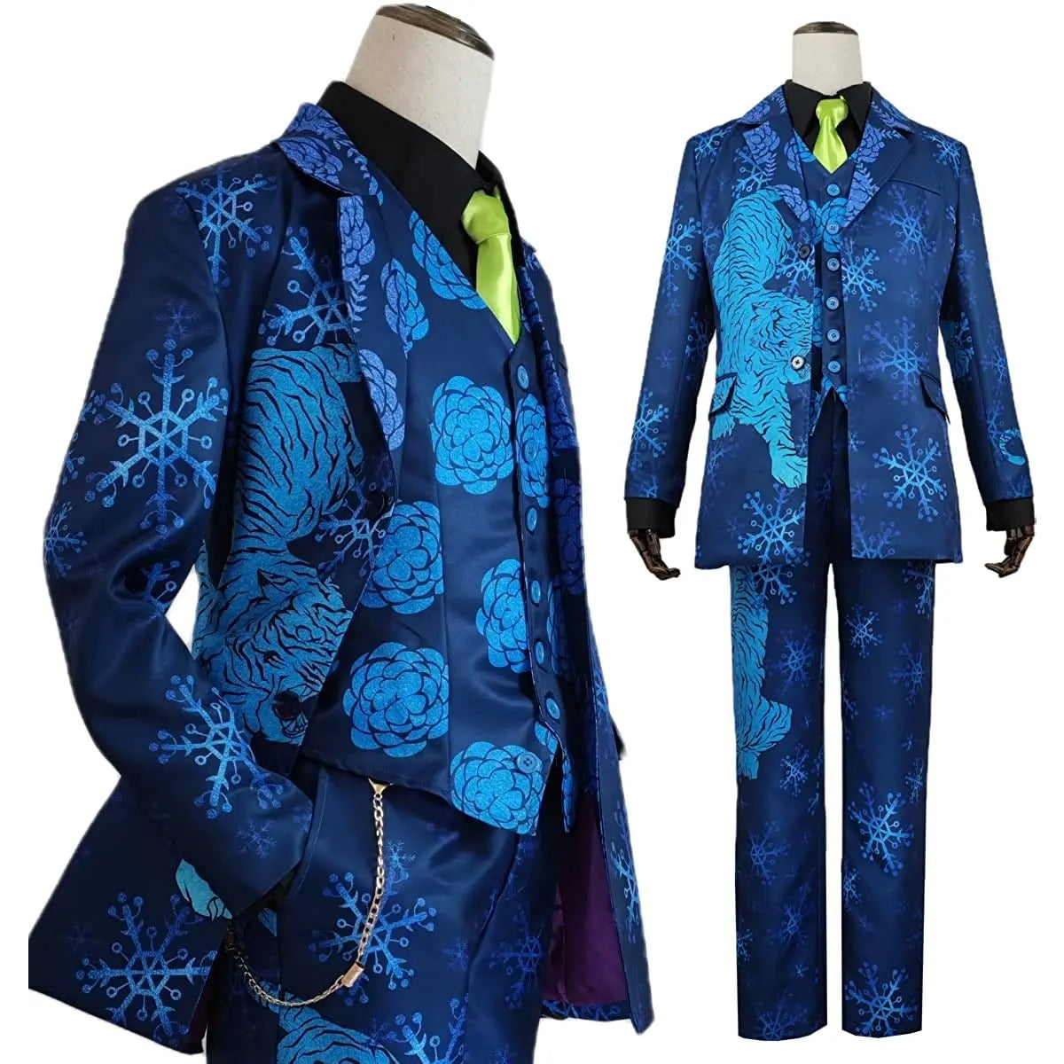 Astricos Tokyo Anime Cosplay Suit - Chifuyu Matsuno Blue Tiger Snow 7Pcs Set for Festive Celebrations - Astricos