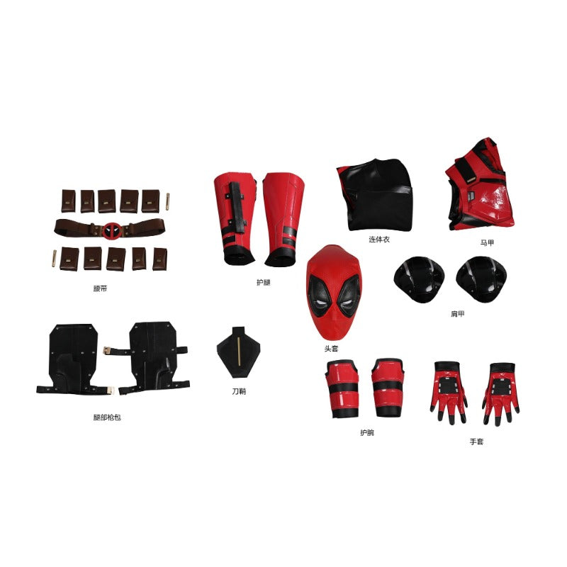 Astricos Samurai Deadpool Cosplay Costume - Blend of Deadpool & Wolverine | Movie and TV Series - Astricos