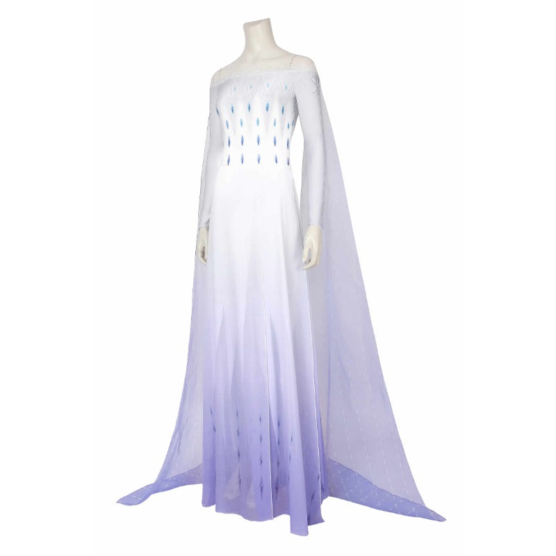 Astricos Elsa Princess Long Sleeve Stage Dress for Women Cosplay Costume - Astricos