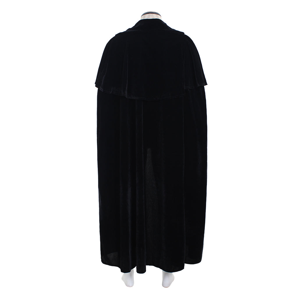 Astricos Unisex Black Vampire Demon Cape for Halloween, Cosplay, and Masquerade Balls - Astricos