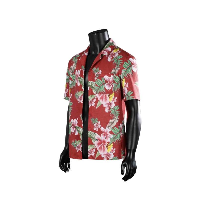 Astricos Ichiban Shirt Cosplay Costume - Short Sleeve Game-Themed Beachwear for Men - Astricos