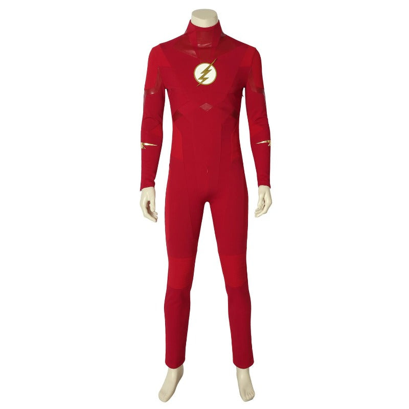 Embrace Speed with Astricos' The Flash Season 8 Barry Allen Cosplay Jumpsuit - Astricos