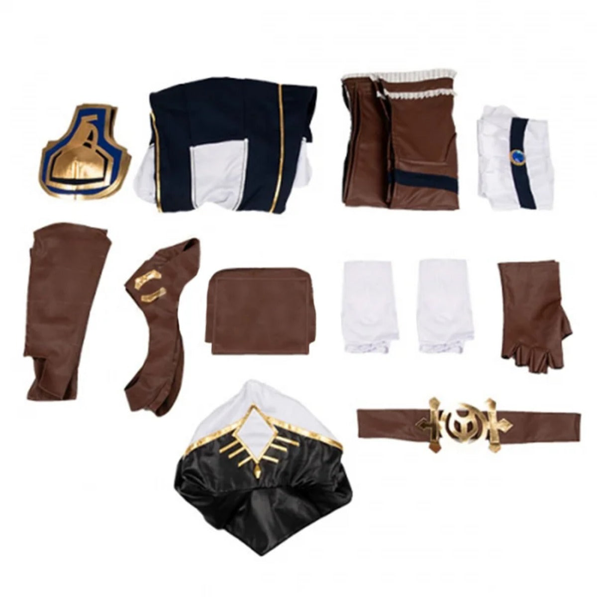 Astricos Arcane Caitlyn Cosplay Costume - The Sheriff of Piltover Uniform Dress for Halloween Carnival - Astricos