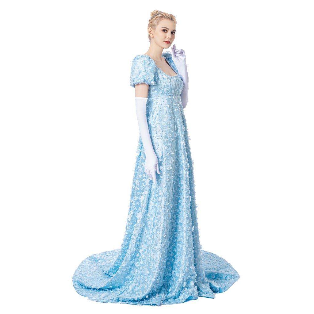 Astricos Cosplay Blue Dress - Blending Regency Elegance with Victorian Grace - Astricos