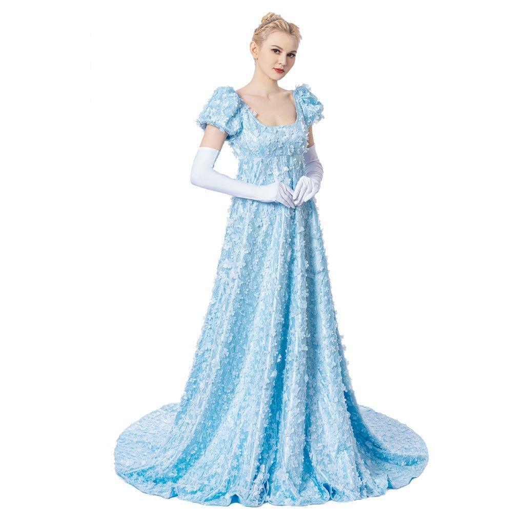 Astricos Cosplay Blue Dress - Blending Regency Elegance with Victorian Grace - Astricos