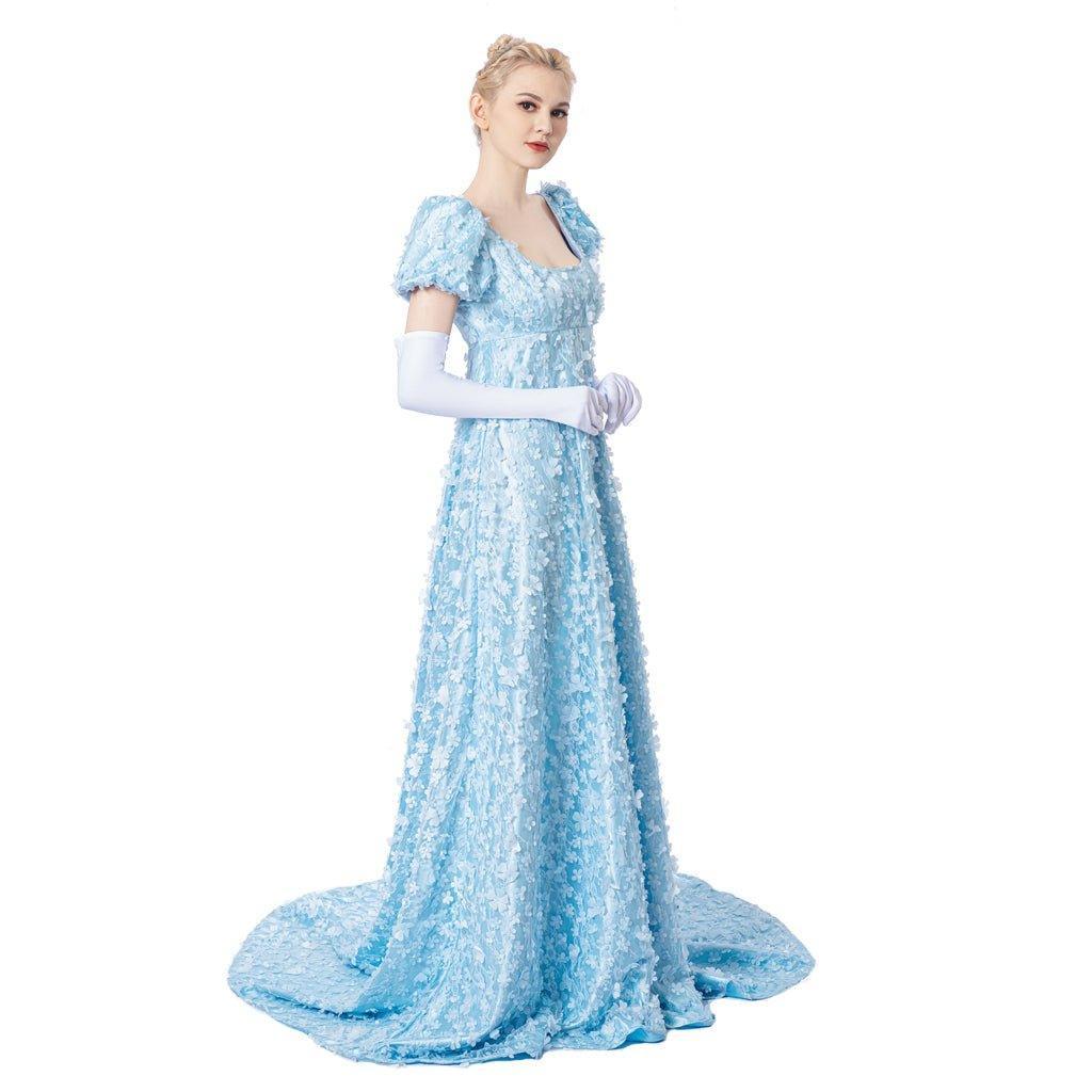 Astricos Cosplay Blue Dress - Blending Regency Elegance with Victorian Grace - Astricos